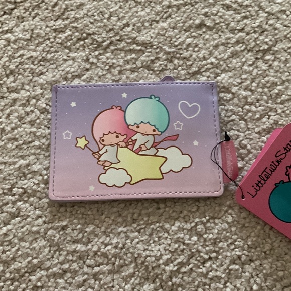 Loungefly Little Twin Stars Backpack with matching card holder - Picture 6 of 14